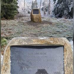 Gedenkstein für ein Grenzsoldat der hier erschossen wurde