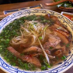 Smoked duck pho