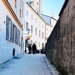 Las calles de la Fortaleza Hohensalzburg