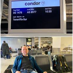 Warten auf den Flieger