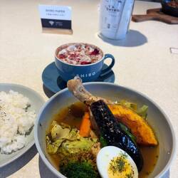 Delicious soup curry for lunch