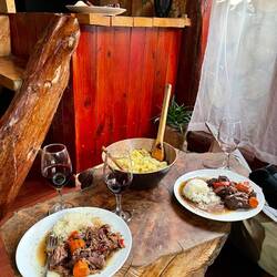 ... mit chilenischem Rindereintopf