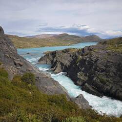 und Blick auf den Lago Pehoe