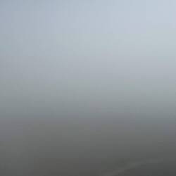 Unsere Ankunft - Nebel schlägt Sicht. Schade war's. 🤷🏻‍♀️