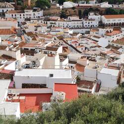 Blick von ganz oben Richtung Meer