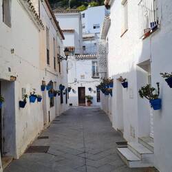 Alle Häuser in weiß