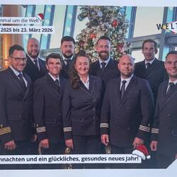 Weihnachtskarte der Offiziere