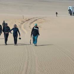 Shovel team returning to our vehicles.