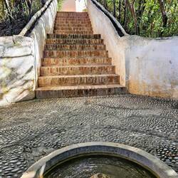 See banisters with water channels built into them