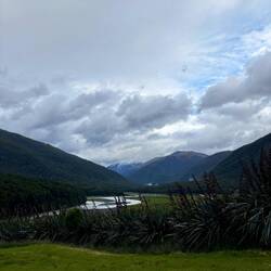 Uitzicht vanaf de camping