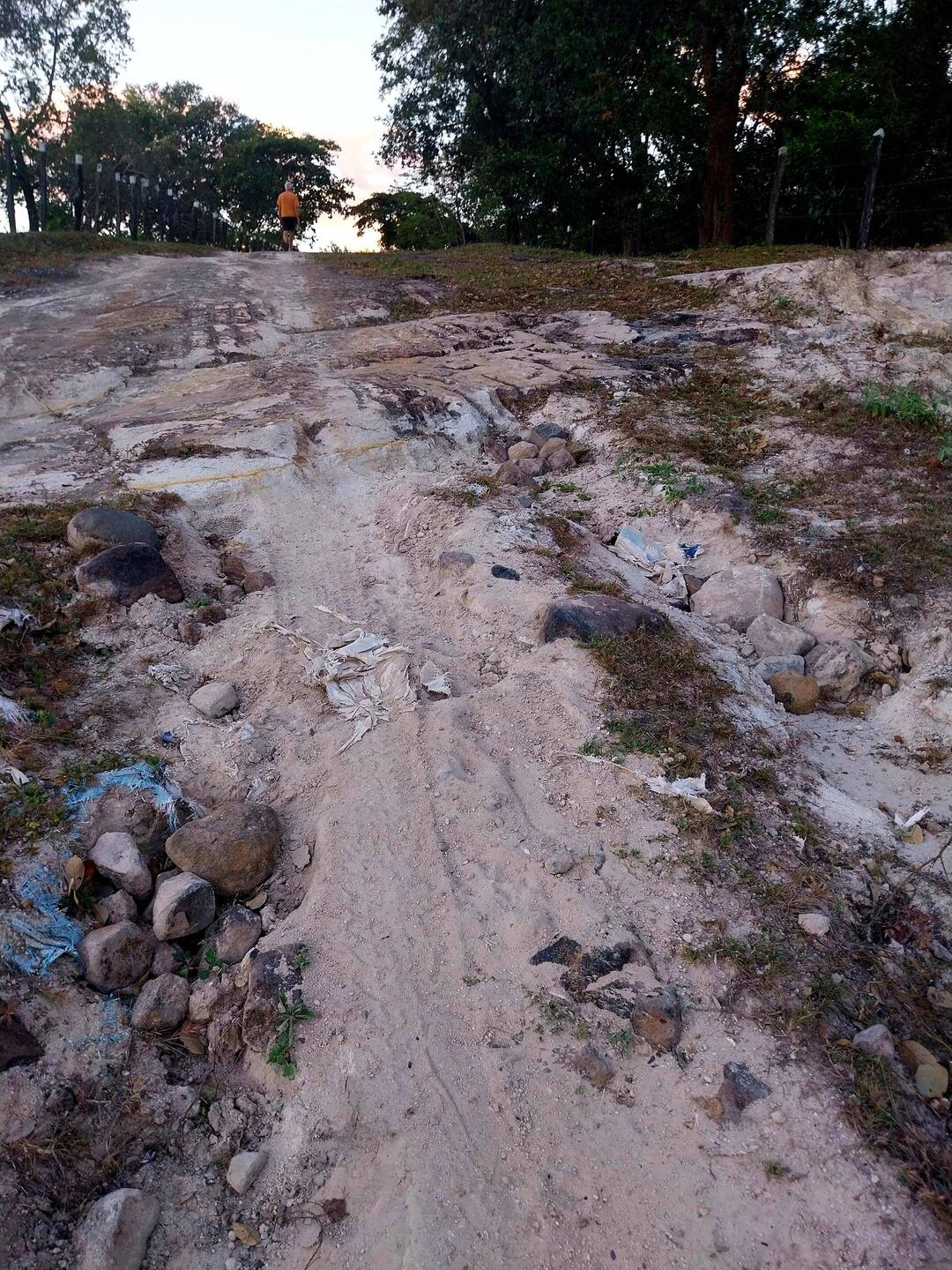 Zufahrt auf der Farm