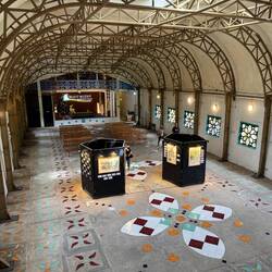 The inside of the church