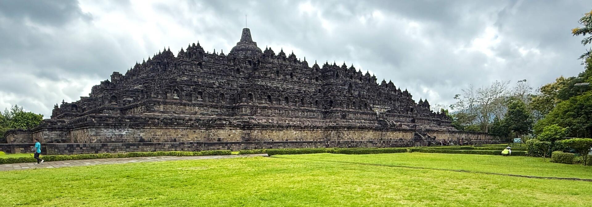 The temple, built over nine levels