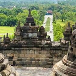 The view from the top circle of the temple