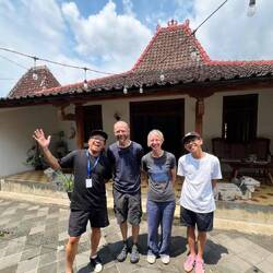 Eugene Panji and his son