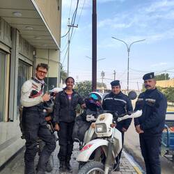 The gentlemen, ready to escort us.