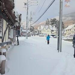 Our street this morning