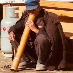 Einer der wenigen verbliebenen Einwohner.