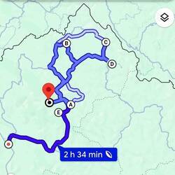 315km : juste pour se rendre compte de notre parcours sur 3jours
