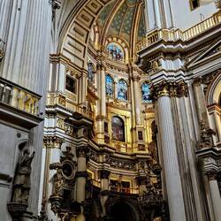 More gold and carved statues