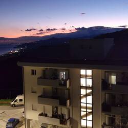 Blick zum Aetna überm Haus von Franco&Carmela