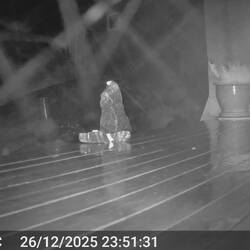 Nachts ging der Sturm schon los...