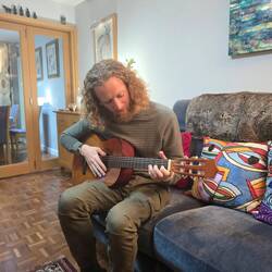 He broke two strings in half an hour. Will need some time to get back up to speed.