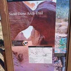 Sand Dune Arch Trail.