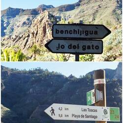 Zunächst nach Benchljigua und dann zurück nach Santiago