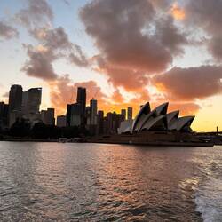 Oper im Sonnenuntergang