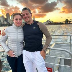 Am Weg mit dem Schiff zur Doublebay🤩