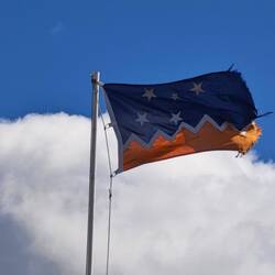 die Flagge der Magellan- und chilenischen Antarktisregion
