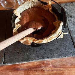 Schokuchen mit flüssigen Kern