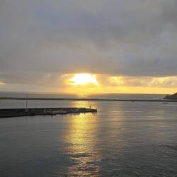 Ankunft bei Sonnenaufgang