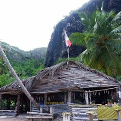 Am Ende warten dicke Ananas und Kokosnüsse