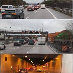 Das übliche Bild vor'm Elbtunnel