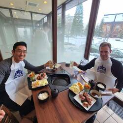 Boys lunch & beer tasting at Sapporo Garden