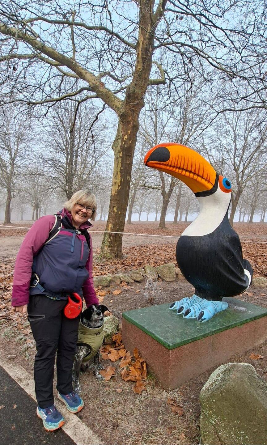 Eingang zum Weltvogelpark...