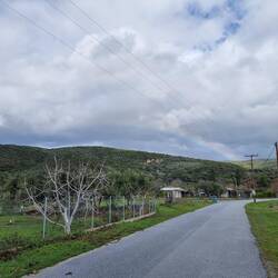 Sogar mit Regenbogen.