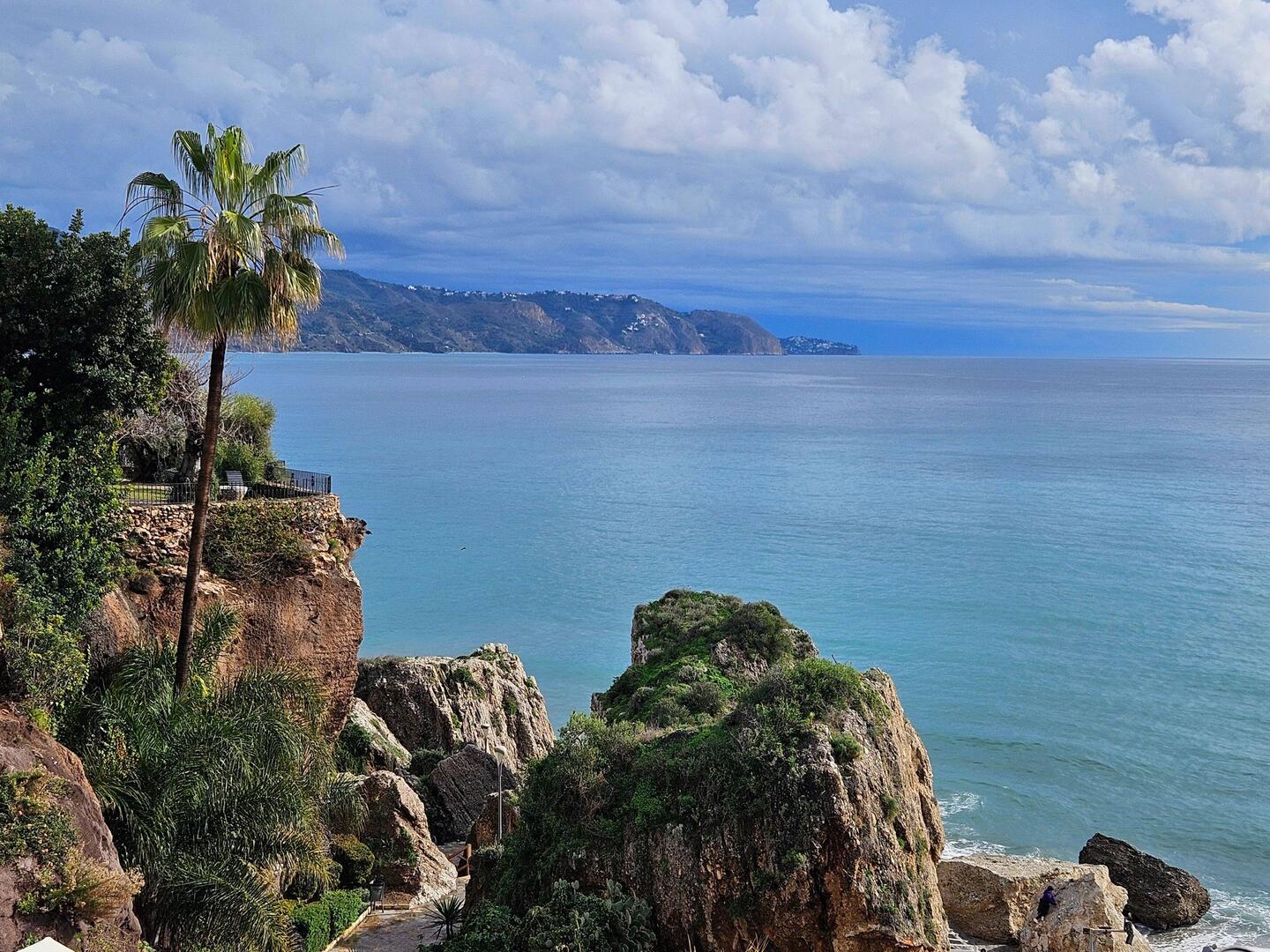 Nerja view from restaurant at lunch