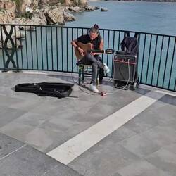 We had entertainment at the "Balcony of Europe"