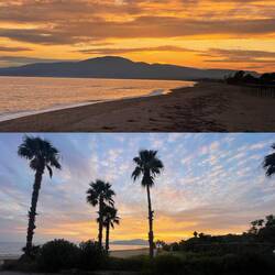 ..wir wollten RAUS zum Winter-Sonnenwende🌅Sonnenuntergang🧡💛🧡