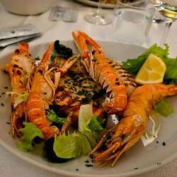 Mixt grill from the see. Hotel Al Veliero, Pontevico.