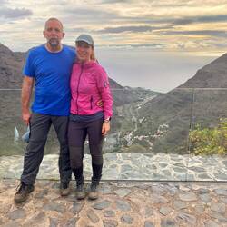 Stopp an einem viewpoint auf Valle Gran Rey