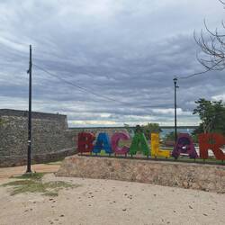 Bacalar letters by Fuerte San Felipe