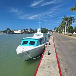 Our ferry boat from Chetumal, México to San Pedro, Belize.