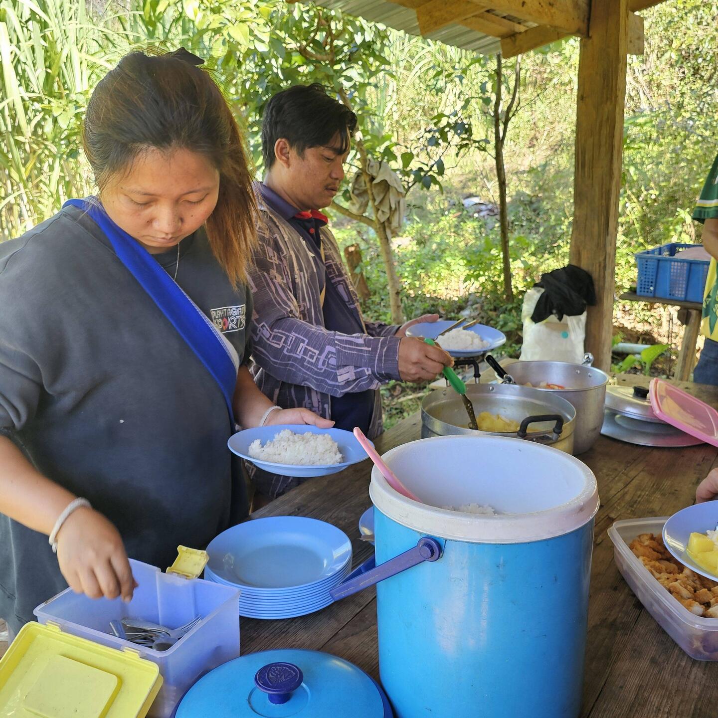 mittags gab es sehr leckeres Essen