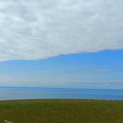 On arrive à Katiki lighthouse