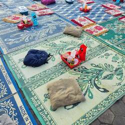 Night market table settings