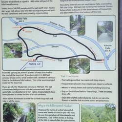 Karte des Rundwegs zu den Kahuna und Akaka Falls